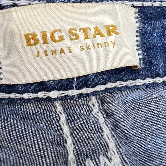 Big Star Women's Jenae Skinny Size 26L Light Stone Wash Hidden Logo Pocket - Picture 15 of 16